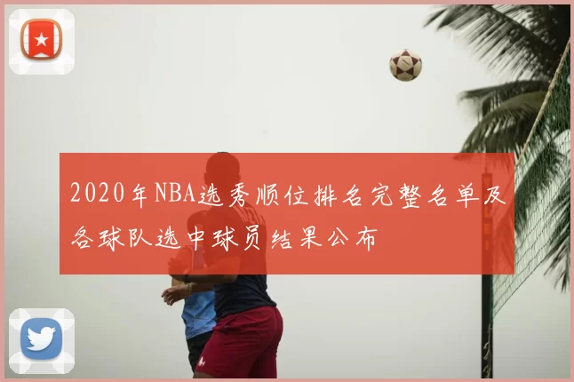 2020年NBA选秀顺位排名完整名单及各球队选中球员结果公布